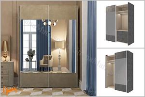 Verda - Шкаф  2-х дверный купе Verda New с зеркалами (глубина 650)