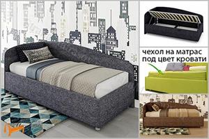 Сонум - Кровать Paola L с подъемным механизмом и ящиком